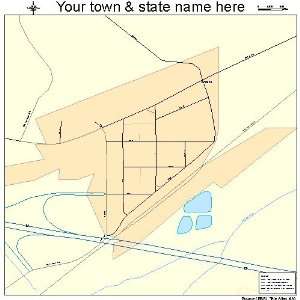  Street & Road Map of Wasta, South Dakota SD   Printed 