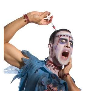Lets Party By Rubies Costumes Zombie Syringe Headpiece / White   One 
