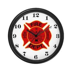  Maltise Cross Fire House 911 Wall Clock by 