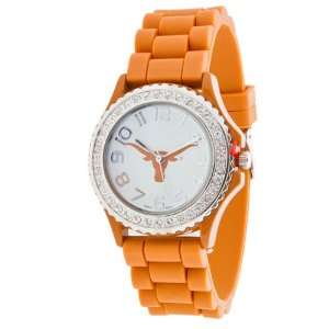  Texas Longhorns Watch, Collegiate Jewelry, Silicone watch band 