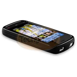Black TPU Gel Case Cover Skin for Nokia C5 03 Mobile  