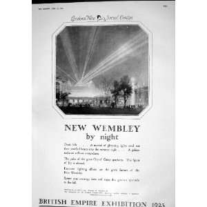 1925 ADVERTISEMENT BRITISH EMPIRE EXHIBITION WEMBLEY LONDON GARDEN 
