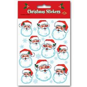 Santa Face Stickers Case Pack 168