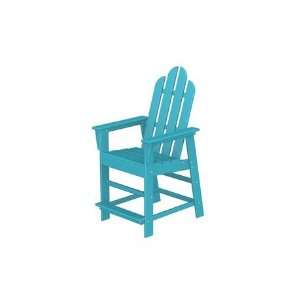   Long Island Counter Chair Sunset Red Finish Patio, Lawn & Garden