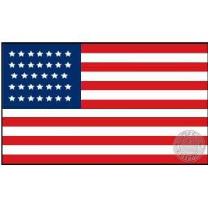   Civil War (34 Stars) Flag 3 x 5 Nylon Flag Patio, Lawn & Garden