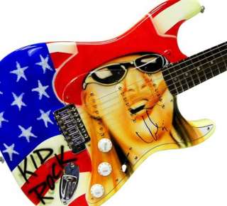 Kid Rock Autographed American Bad A$$ Signed Airbrushed Guitar  