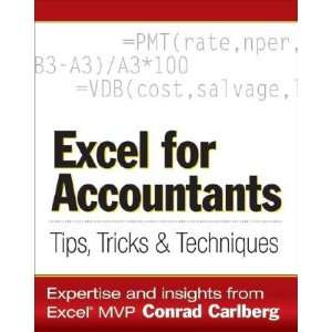   Techniques [EXCEL FOR ACCOUNTANTS  OS] Conrad(Author) Carlberg Books