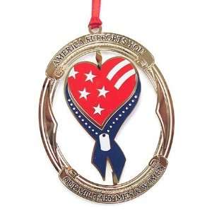  Baldwin America Supports You Military Brass Ornament 