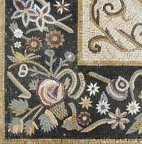 78x78Lovely Carpet/Rug Mosaic Marble Floor Inlay  