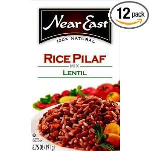 Near East Lentil Rice Pilaf Mix, 6.75 Ounce Boxes (Pack of 12)  