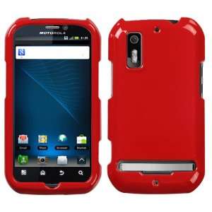  Solid Flaming Red Phone Protector Cover for MOTOROLA MB855 