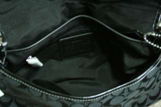 COACH SOHO Signature Flap Black/Grey Handbag NWT Purse  