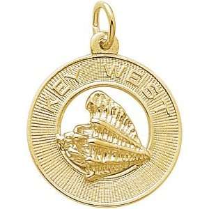    Rembrandt Charms Key West Charm, Gold Plated Silver Jewelry