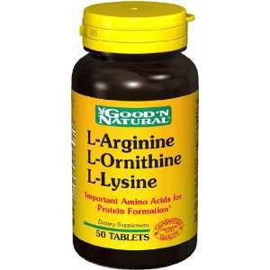   Ornithine/L Lysine   50 tabs,(Goodn Natural)