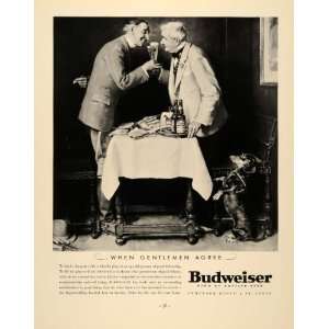  1934 Ad Budweiser Beer Anheuser Busch King Alcohol 