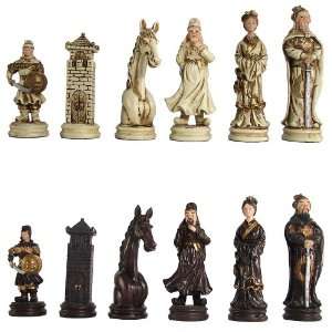  Hand Painted Mulan Polystone Chess Pieces Toys & Games