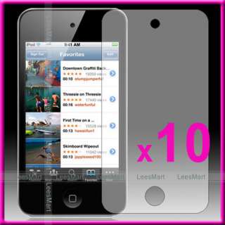 10 x piece clear screen protector for apple ipod touch 4th gen 4g move 