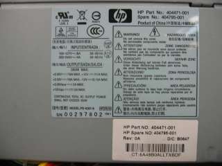 HP Hewlett Packard PS 6301 9 ATX SATA 300W Power Supply 300 Watt 