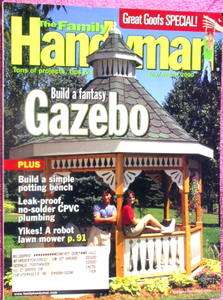 Family Handyman Jul / Aug 2000 gazebo, potting bench, robot lawn mower 
