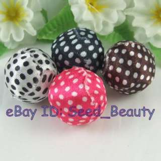 Fo0028 25pcs Plastic & Cloth Spacer Beads 20mm s$1.5  