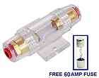 NEW CNS 4 OR 8 GAUGE AGU FUSE HOLDER WITH FREE 60 AMP FUSE