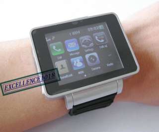   I5 BLACK TOUCH SCREEN WATCH CELL PHONE  CAMERA WATCH MOBILE  