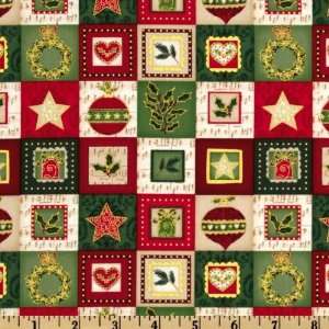  44 Wide Christmas 2012 Classic Blocks Multi Fabric By 