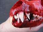 Bloody demon coyote skull taxidermy horror Halloween goth vampire