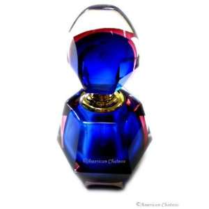  Blue Cut Cased Crystal Decorative Perfume Bottle