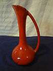 brown red vase  