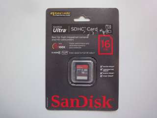 SANDISK 16GB ULTRA SD SDHC MEMORY CARD 078041508861  