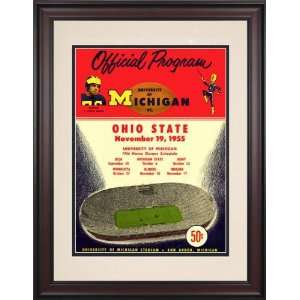 1955 Michigan Wolverines vs. Ohio State Buckeyes 10.5x14 Framed 