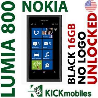 BNIB NOKIA LUMIA 800 BLACK FACTORY UNLOCKED GSM OEM NEW Nokia Lumia 