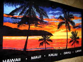   Hawaii Design LARGE Beach / Pool / Bath Towel 67 x 40 ~ BEACH SUNSET