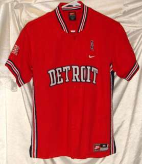 Detroit Pistons Throwback Warmup Shooter Jersey 1975 Retro Basketball 