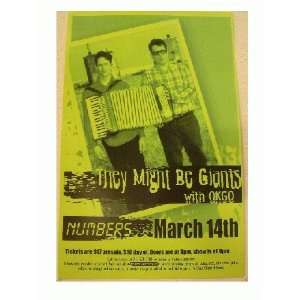  They Might Be Giants Handbill Poster Shot Of Two 
