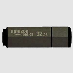    Basics 4 GB USB 2.0 Flash Drive (Gray Blue) Electronics