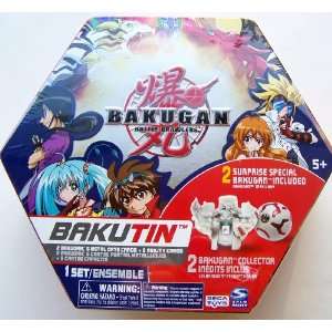  Bakugan Battle Brawlers Bakutin Game Red Collectors Tin 