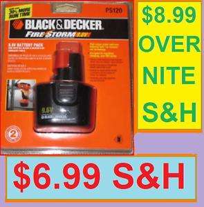 Black And Decker PS120 Firestorm 9.6V Volt Battery B&D  