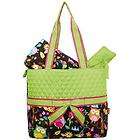 Owl Quilted Print Diaper Bag  Lime Brand New Style  Great Deal