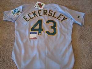 Dennis Eckersley As Signed AUTOGRAPH Jersey PSA DNA  