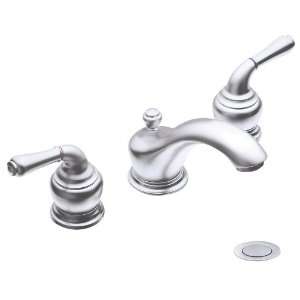 Moen CAT4570PM Monticello Two Handle Low Arc Bathroom Faucet, Platinum 
