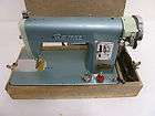 vintage blue revere de luxe family sewing machine rare japan