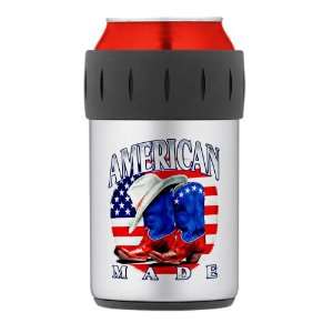   Koozie American Made Country Cowboy Boots and Hat 