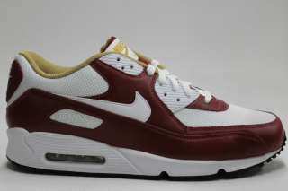 Nike Air Max 90 White Team Red Gold Authentic Running Sneakers Mens 