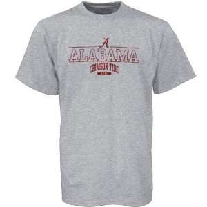 Tommy Hilfiger Alabama Crimson Tide Ash Team Logo Short Sleeve T shirt 