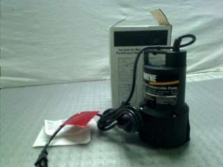  RUP160 1/6 Horsepower 3,000 GPH Oilless Submersible Utility Water Pump