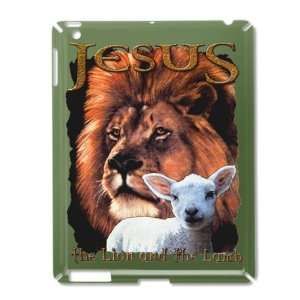  iPad 2 Case Green of Jesus The Lion And The Lamb 