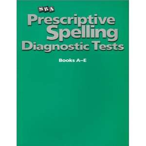    Prescriptive Spelling   Diagnostic Test (9780075689751) Sra Books