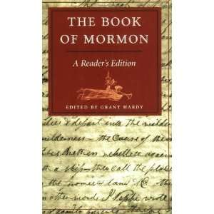    The Book of Mormon   A Readers Edition Grant Hardy Books